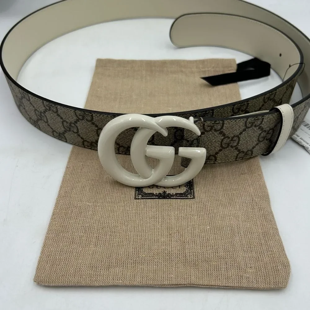 Men's Gucci GG supreme Marmont leather belt size 115 centimeters/46 inches